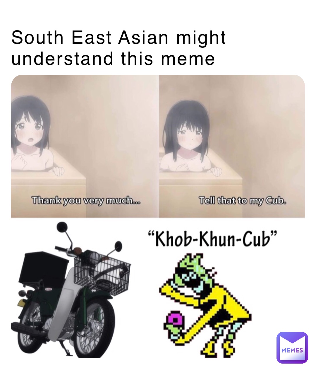 South East Asian might understand this meme