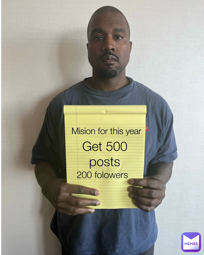 200 folowers Mision for this year Get 500 posts