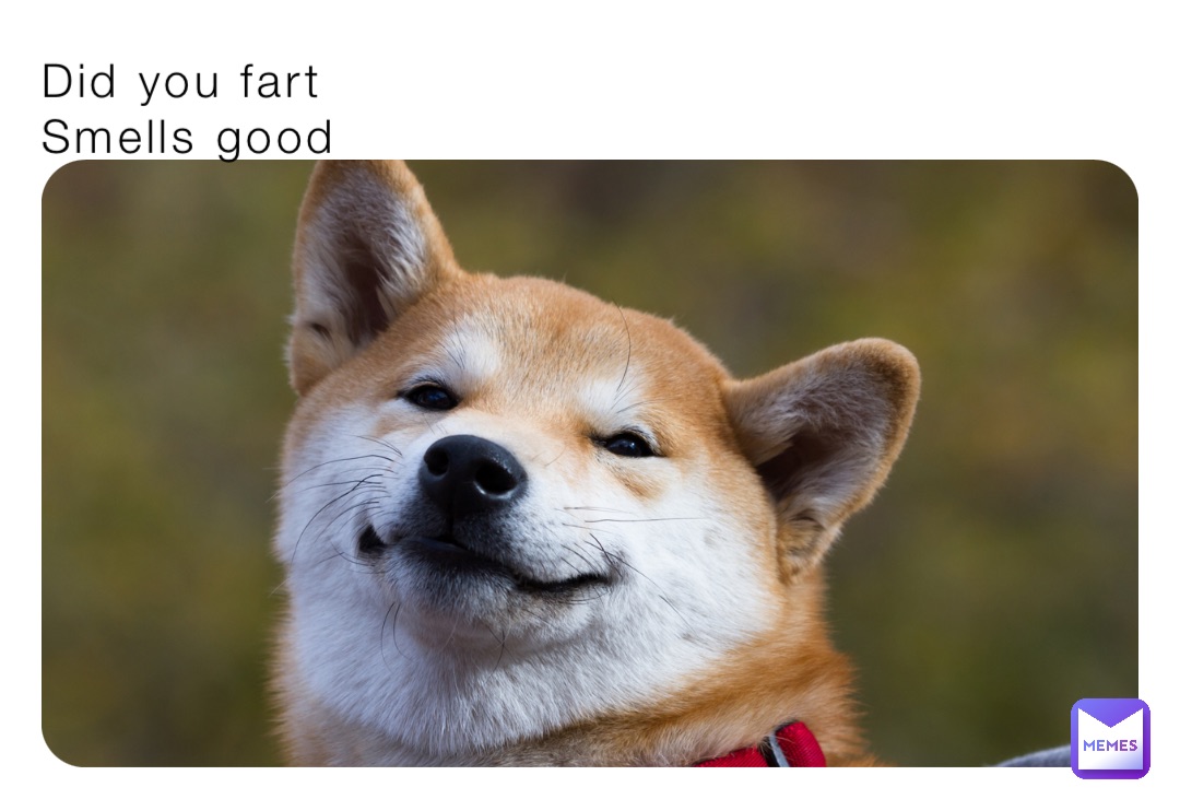 Did you fart
Smells good