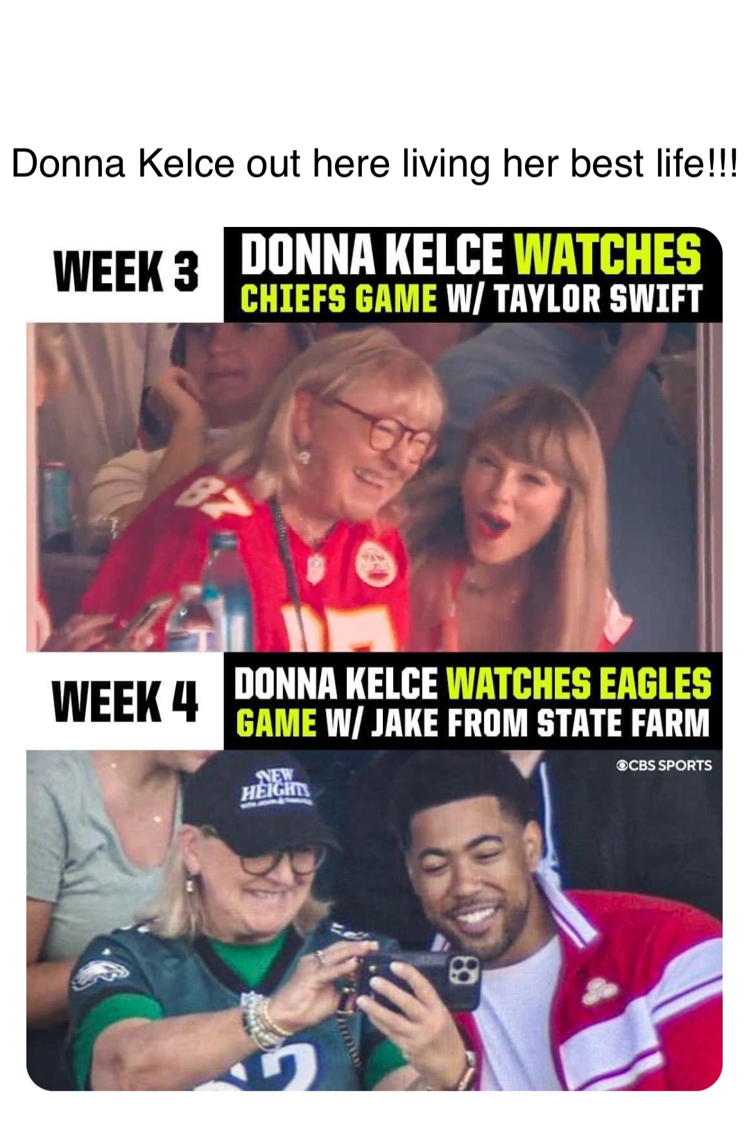 Double tap to edit Donna Kelce out here living her best life!!!