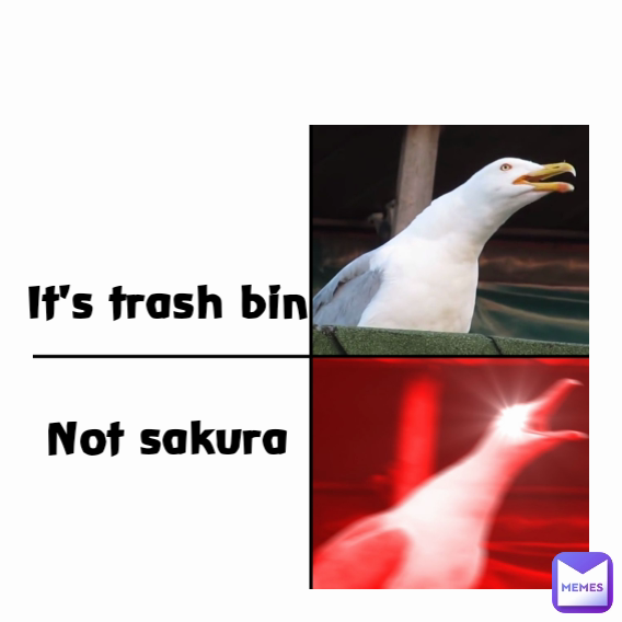 It's trash bin 

Not sakura 