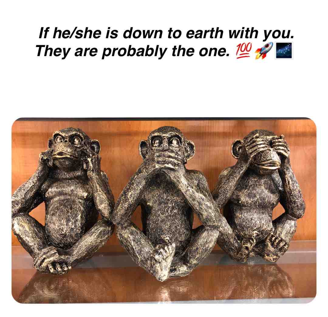 #love #threemonkeys #see #hear #speak #loyal #grounded #beautiful #foryou #trust