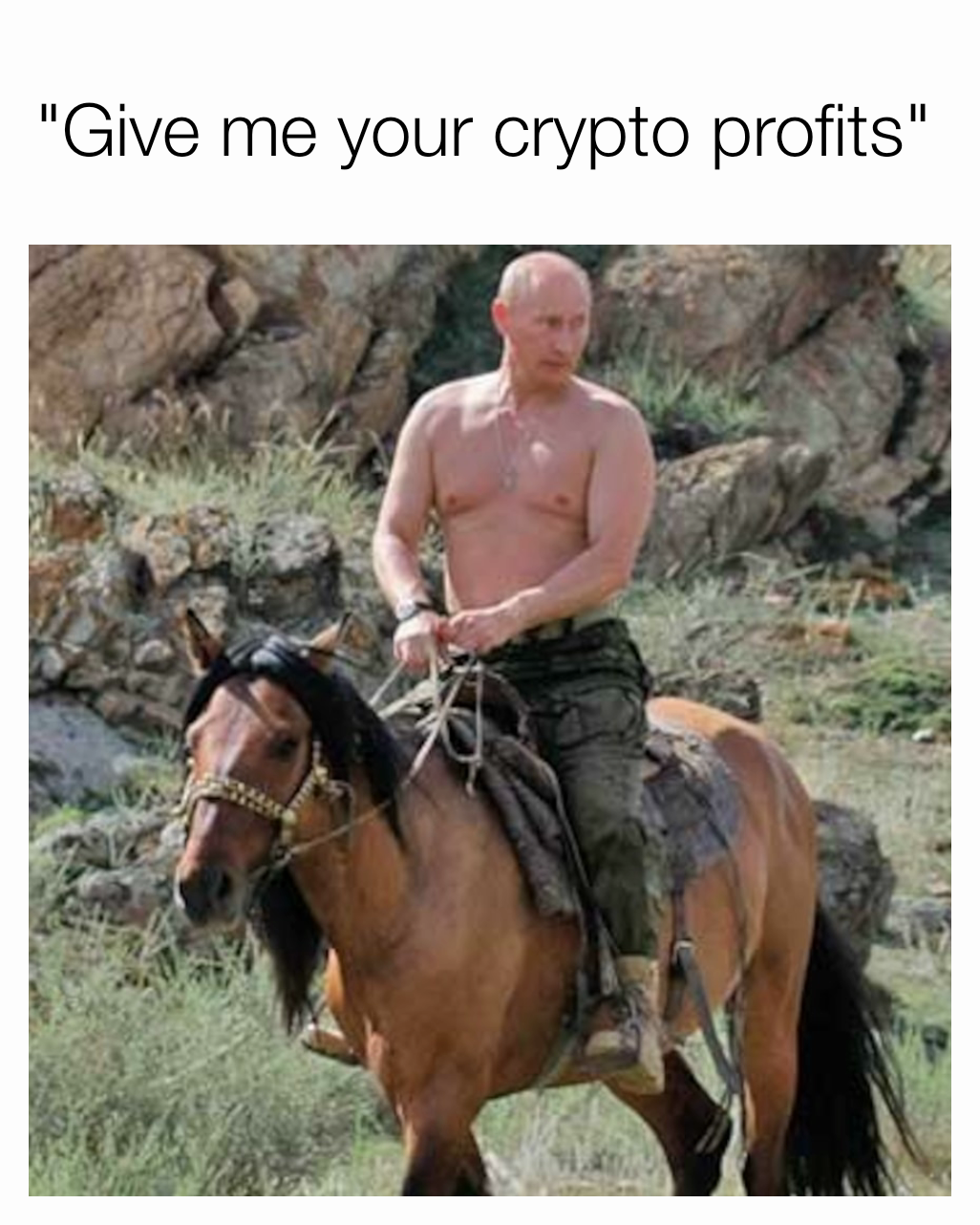 "Give me your crypto profits"