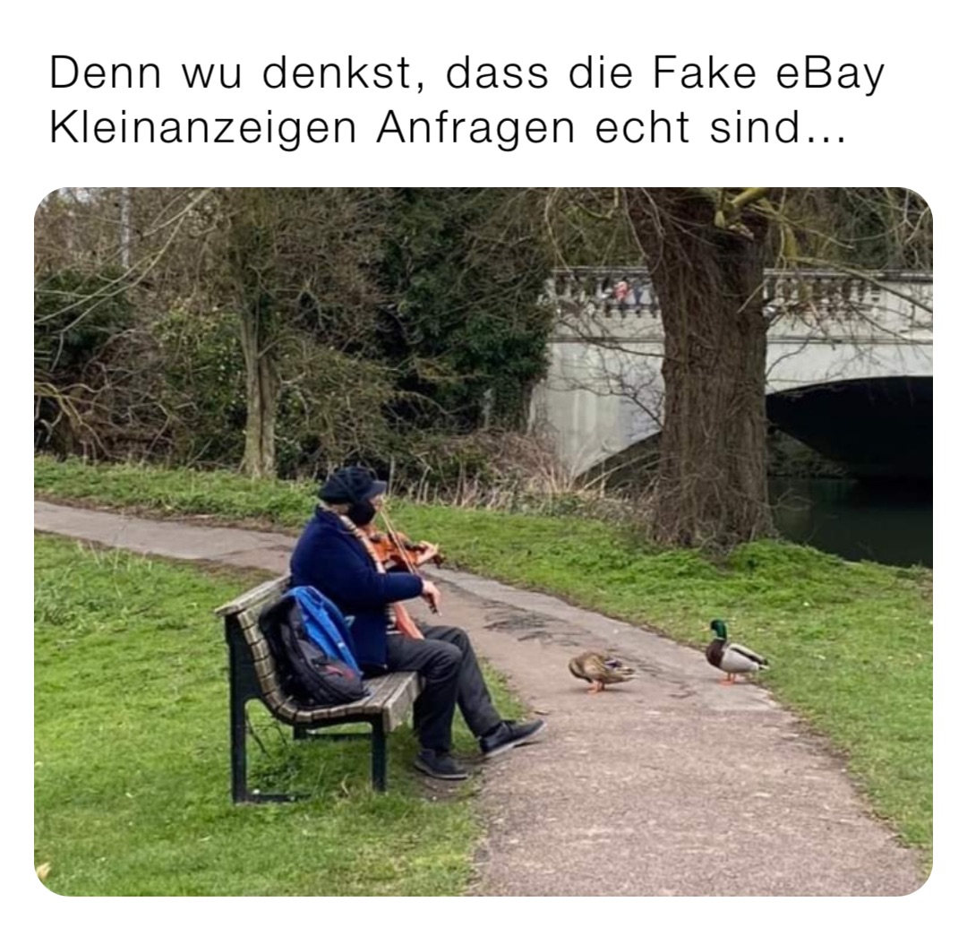 Denn wu denkst, dass die Fake eBay Kleinanzeigen Anfragen echt sind…