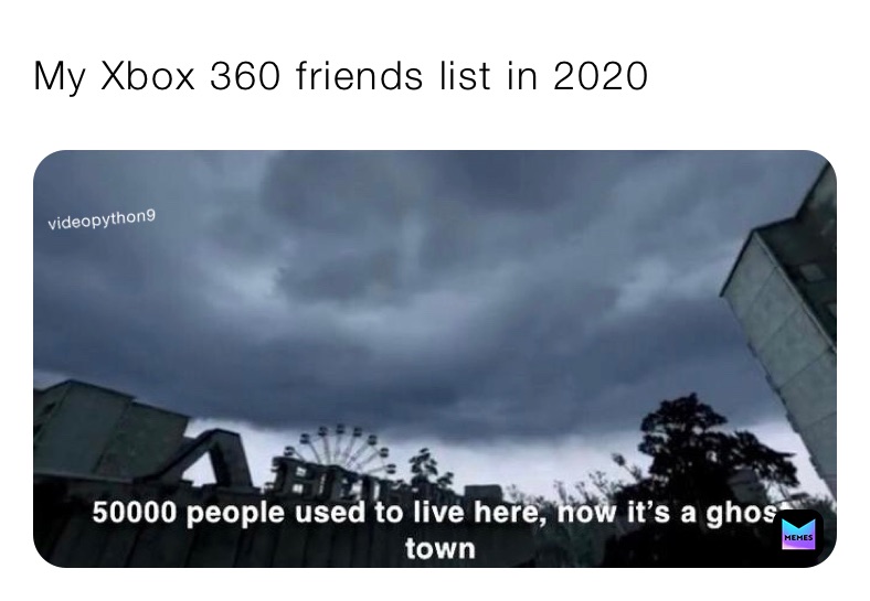 My Xbox 360 friends list in 2020