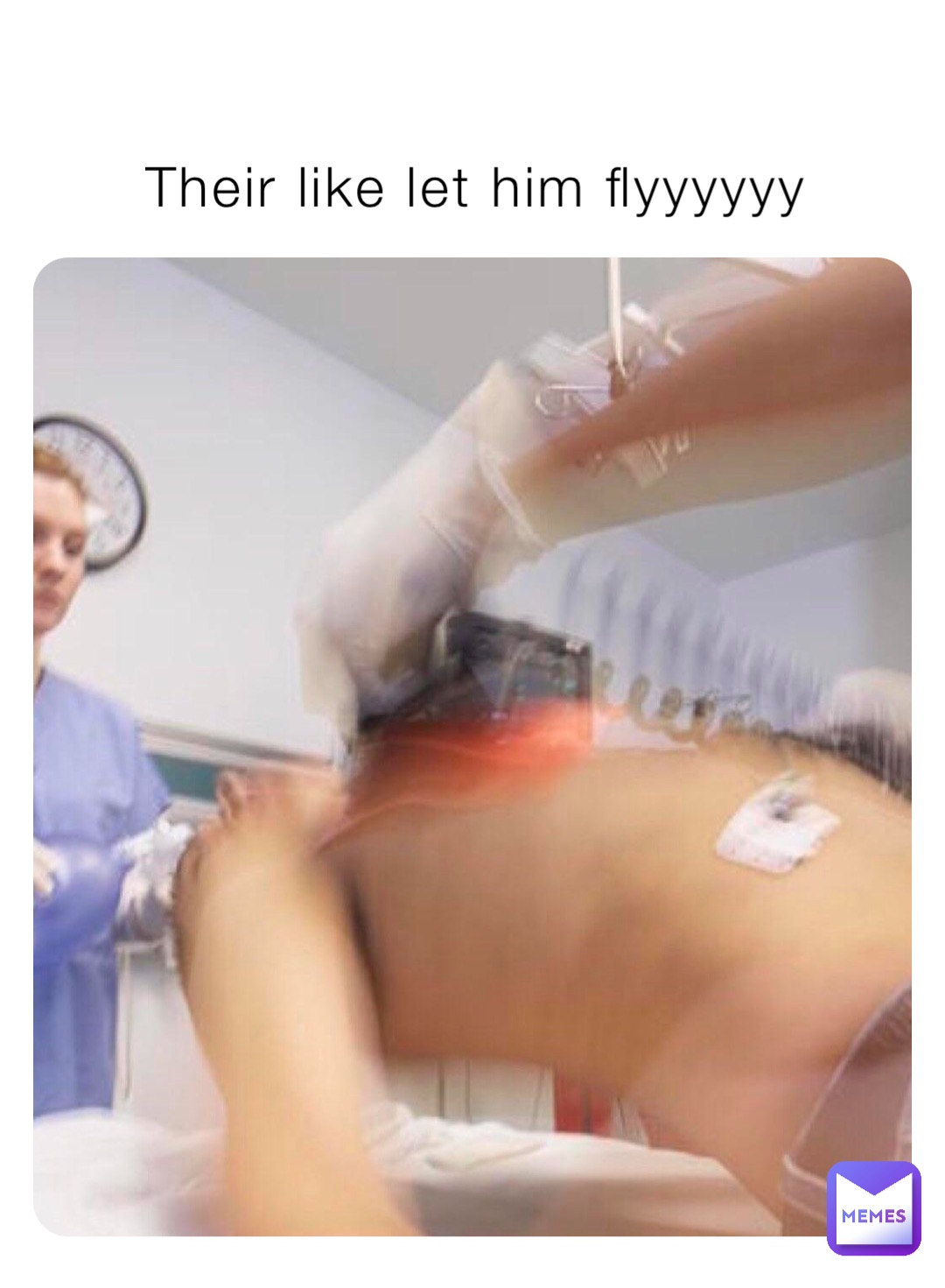 Their like let him flyyyyyy