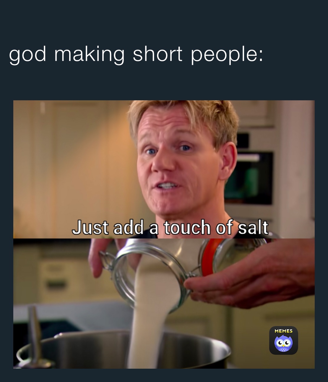 god making short people:
