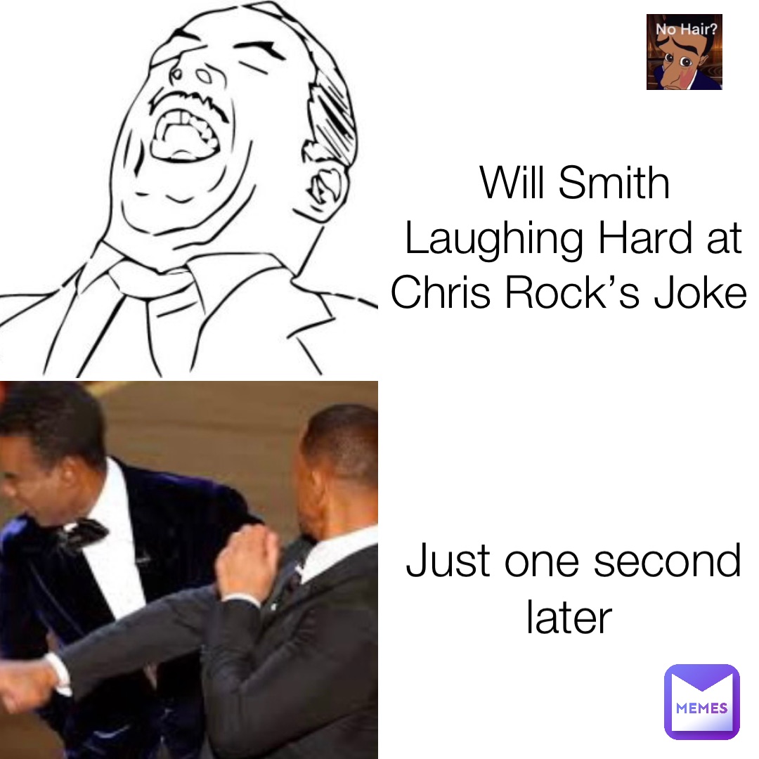 Will Smith Laughing Hard at Chris Rock’s Joke Just one second later