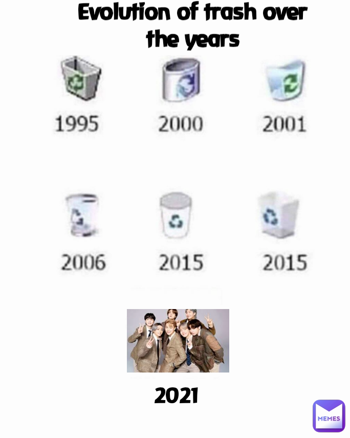              ..... Evolution of trash over the years 2021              .....