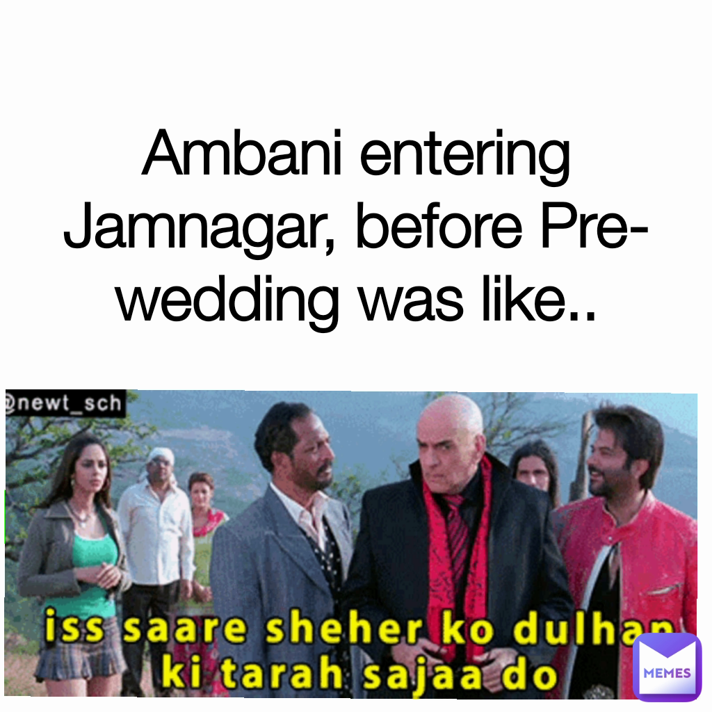 Ambani entering Jamnagar, before Pre- wedding was like..
