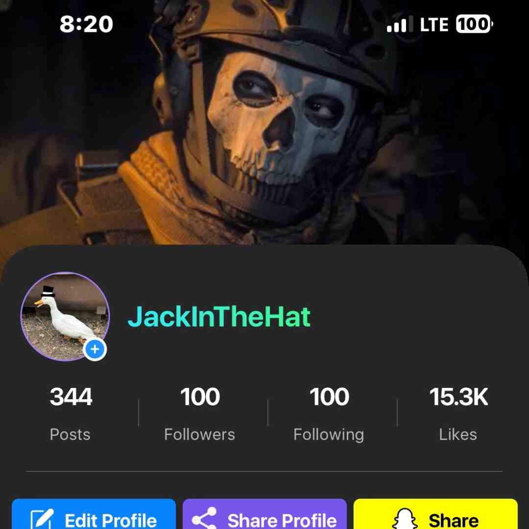 We did I it 100 followers voice reveal coming soon