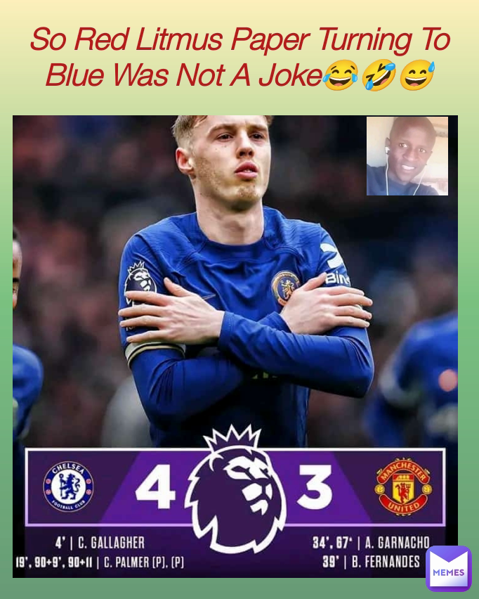 So Red Litmus Paper Turning To Blue Was Not A Joke😂🤣😅