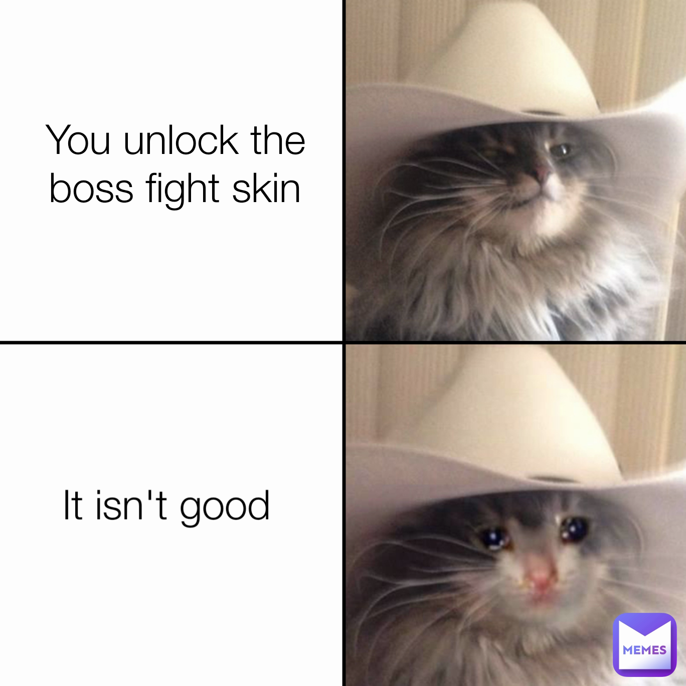 It isn't good You unlock the boss fight skin