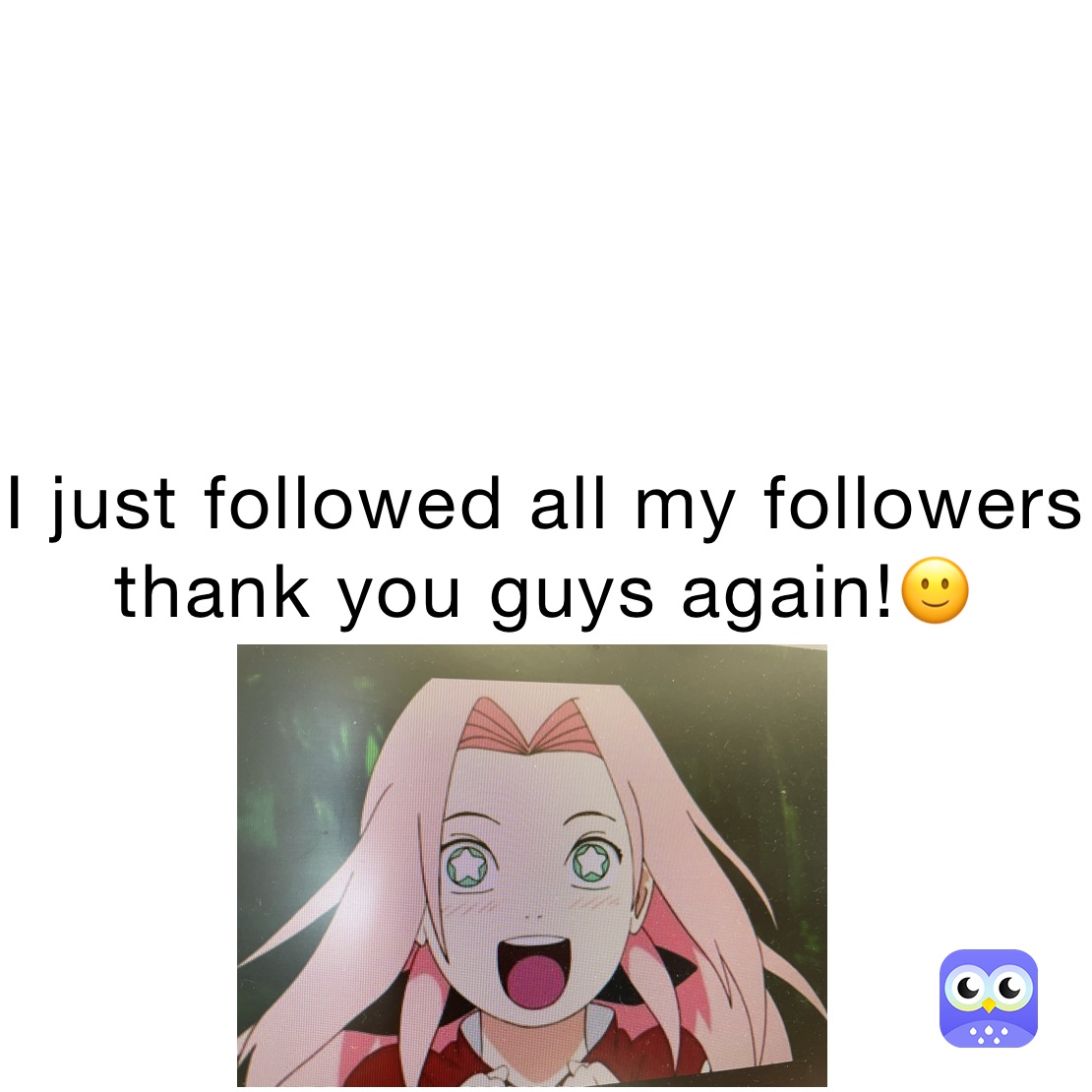 I just followed all my followers 
thank you guys again!🙂