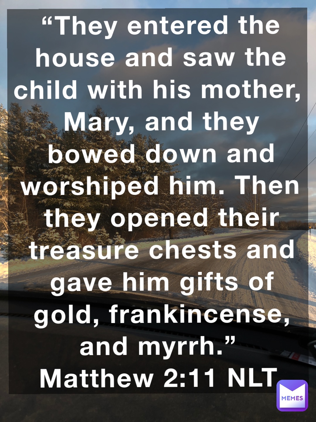 “They entered the house and saw the child with his mother, Mary, and
