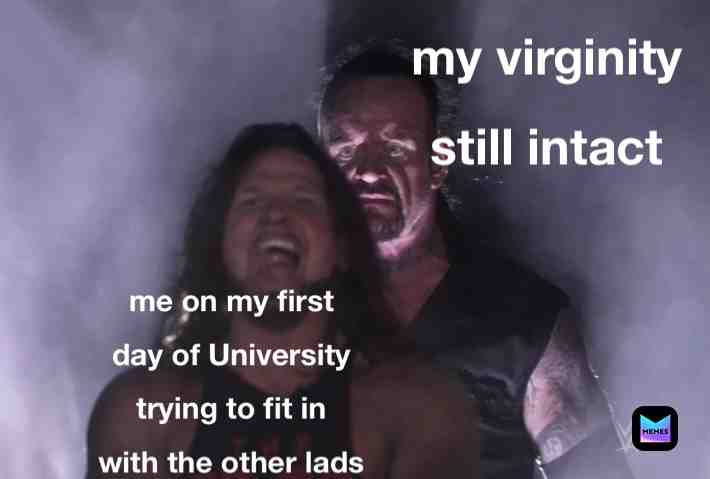 #virgin #university #dontjudgeme #fresher #lads #WWE #TheUndertaker #AJStyles