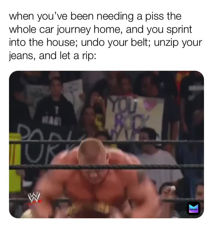 #BrockLesnar  #WWE  #piss  #toilethumor