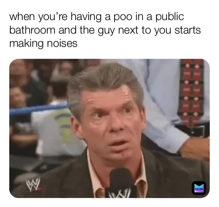 #VinceMcMahon  #WWE  #toilet  #poo  #publicbathroom