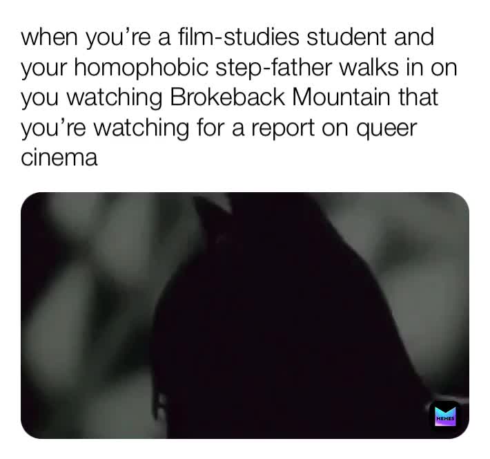 #filmstudies  #Student  #Batman  #BrokebackMountain  #homophobe  #stepfather  #funny  #report