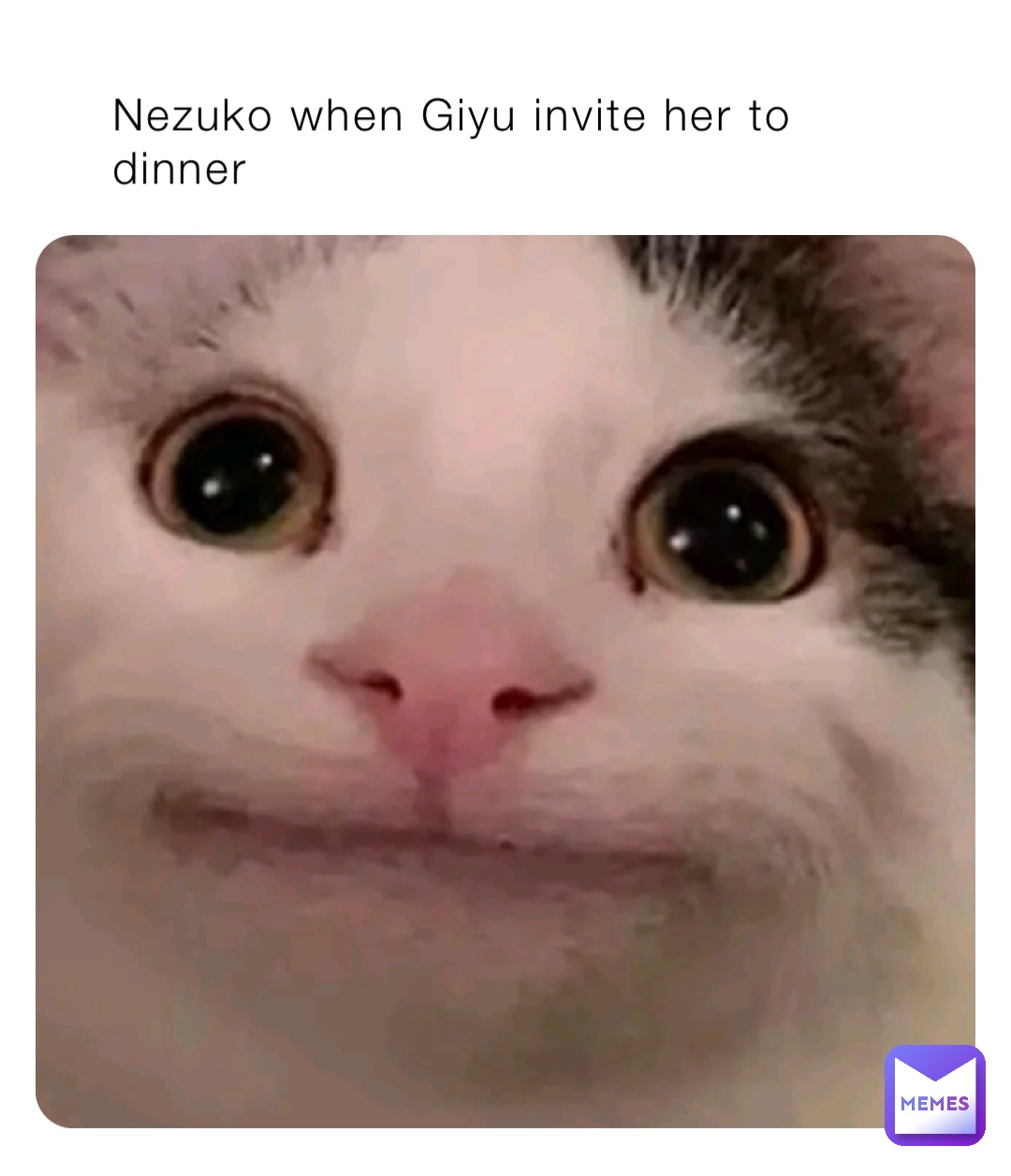 Nezuko when Giyu invite her to dinner