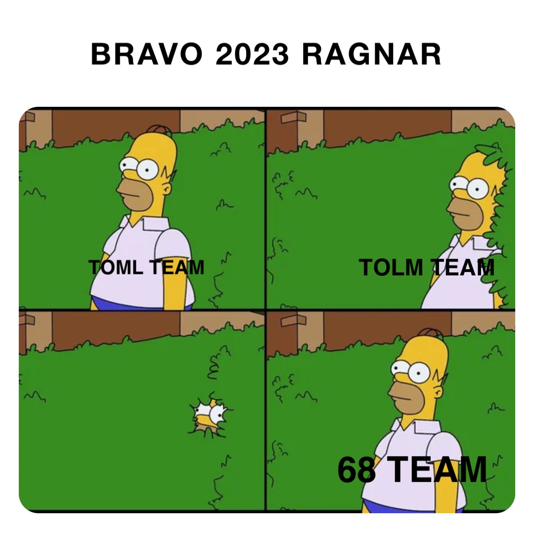 BRAVO 2023 RAGNAR TOML TEAM TOLM TEAM 68 TEAM
