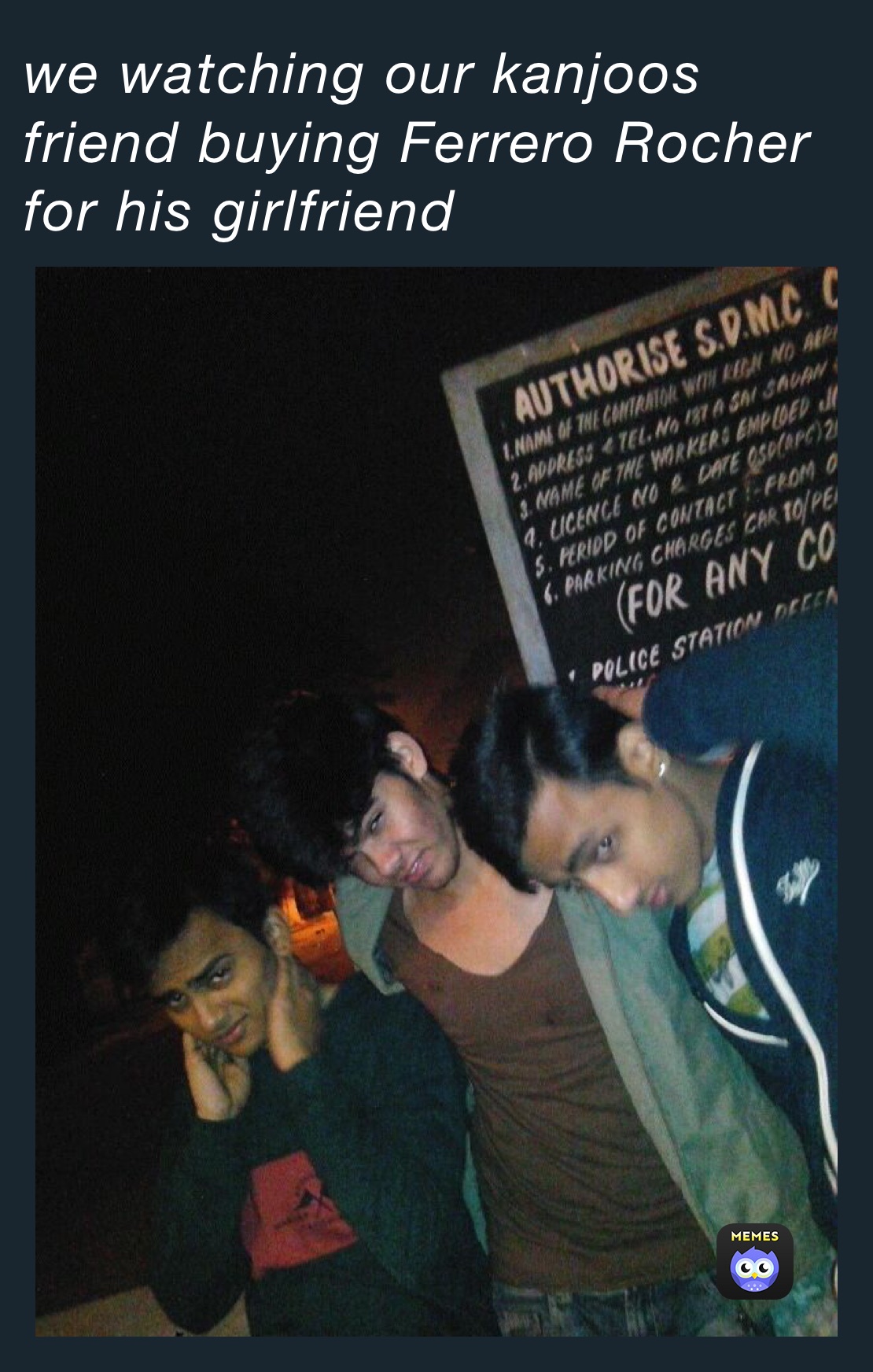 we watching our kanjoos friend buying Ferrero Rocher for his girlfriend