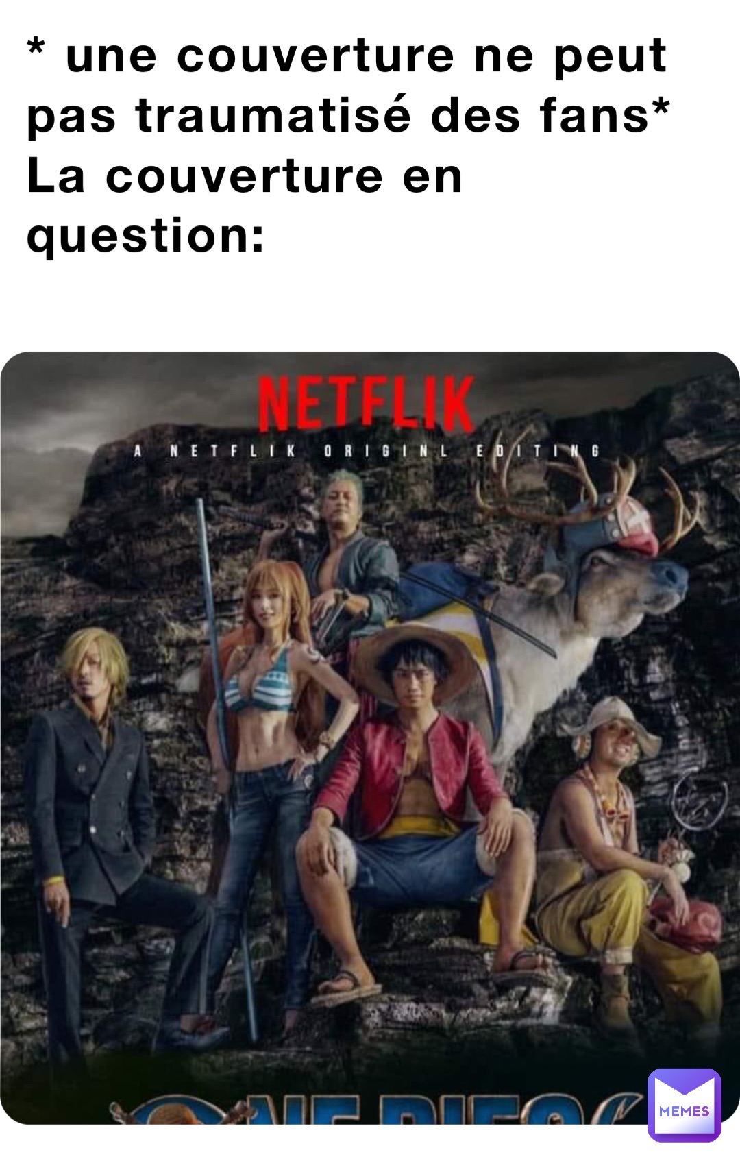 * une couverture ne peut pas traumatisé des fans*
La couverture en question: