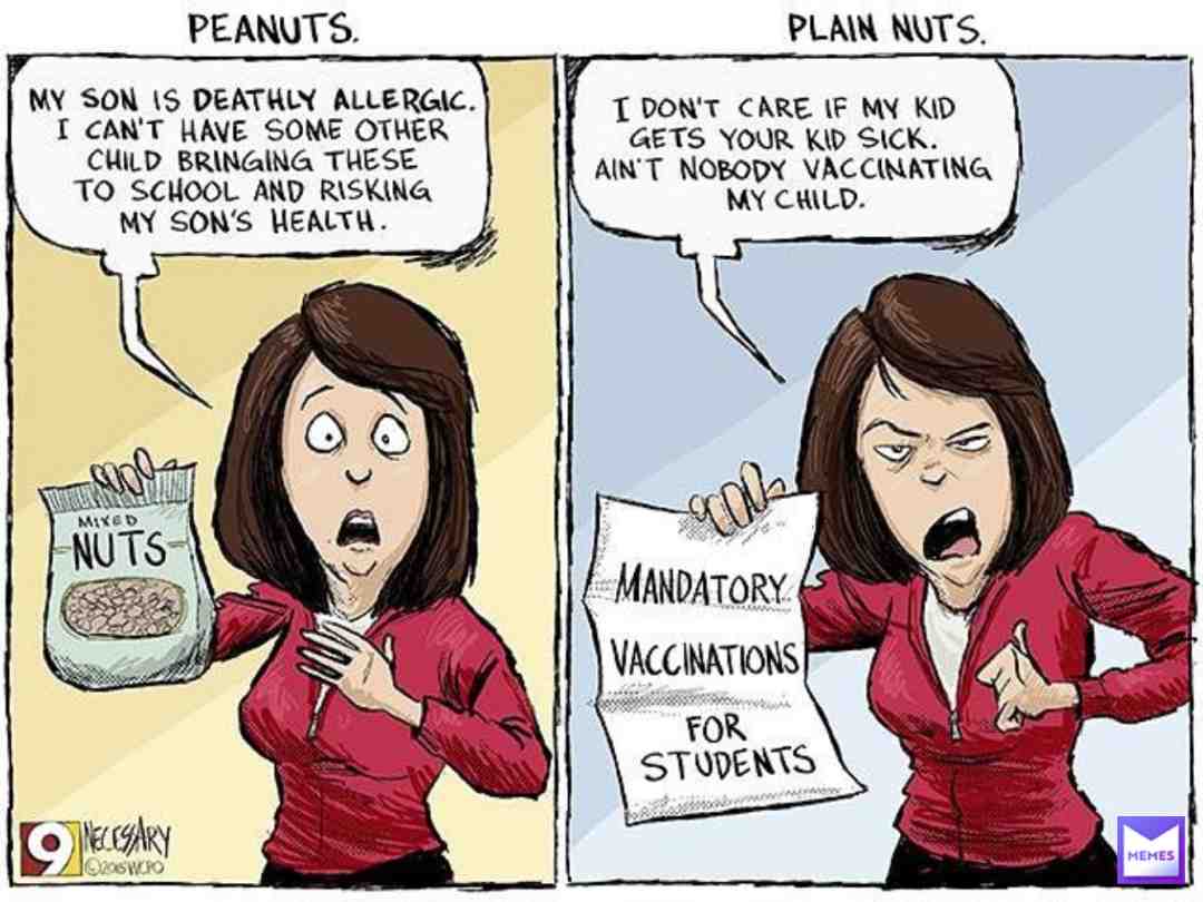 Obiviously, I think nuts should be banned in school, I don't think it's fair on kids with nut allergies #saveamerica #fromtrump