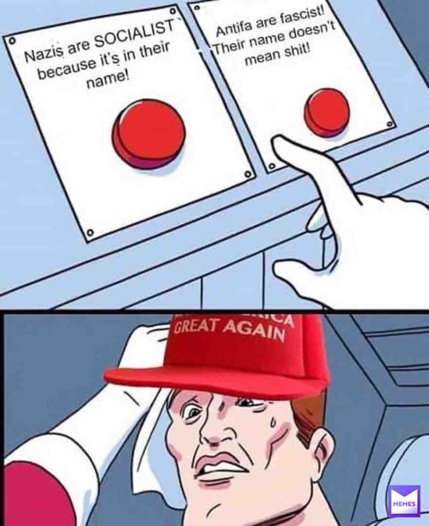 Well, anti-facist has facist in it's name, so it must be facist #saveamerica #fromtrump