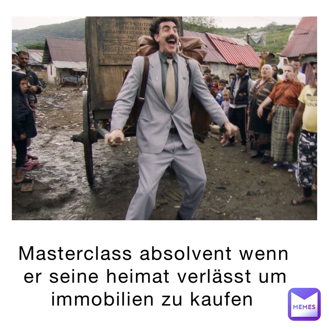 masterclass Absolvent wenn er seine Heimat verlässt um Immobilien zu kaufen