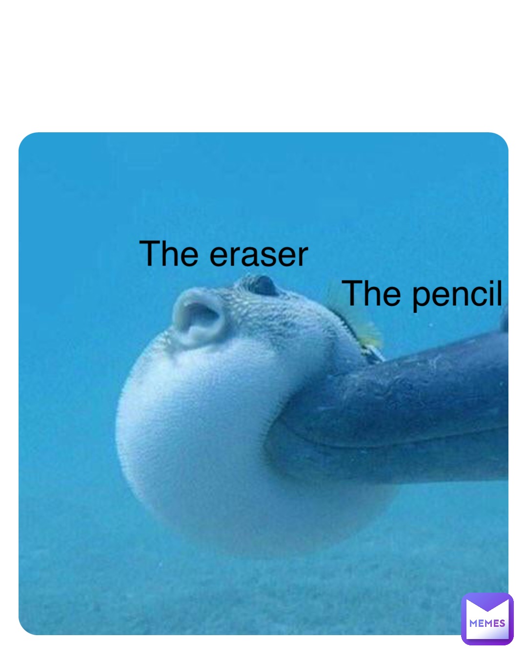 The pencil The eraser