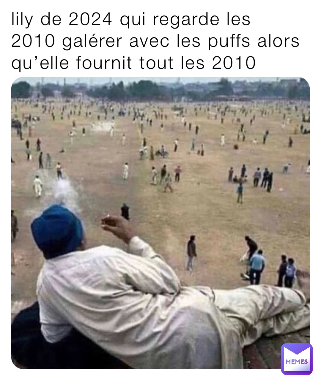lily de 2024 qui regarde les 2010 galérer avec les puffs alors qu’elle fournit tout les 2010