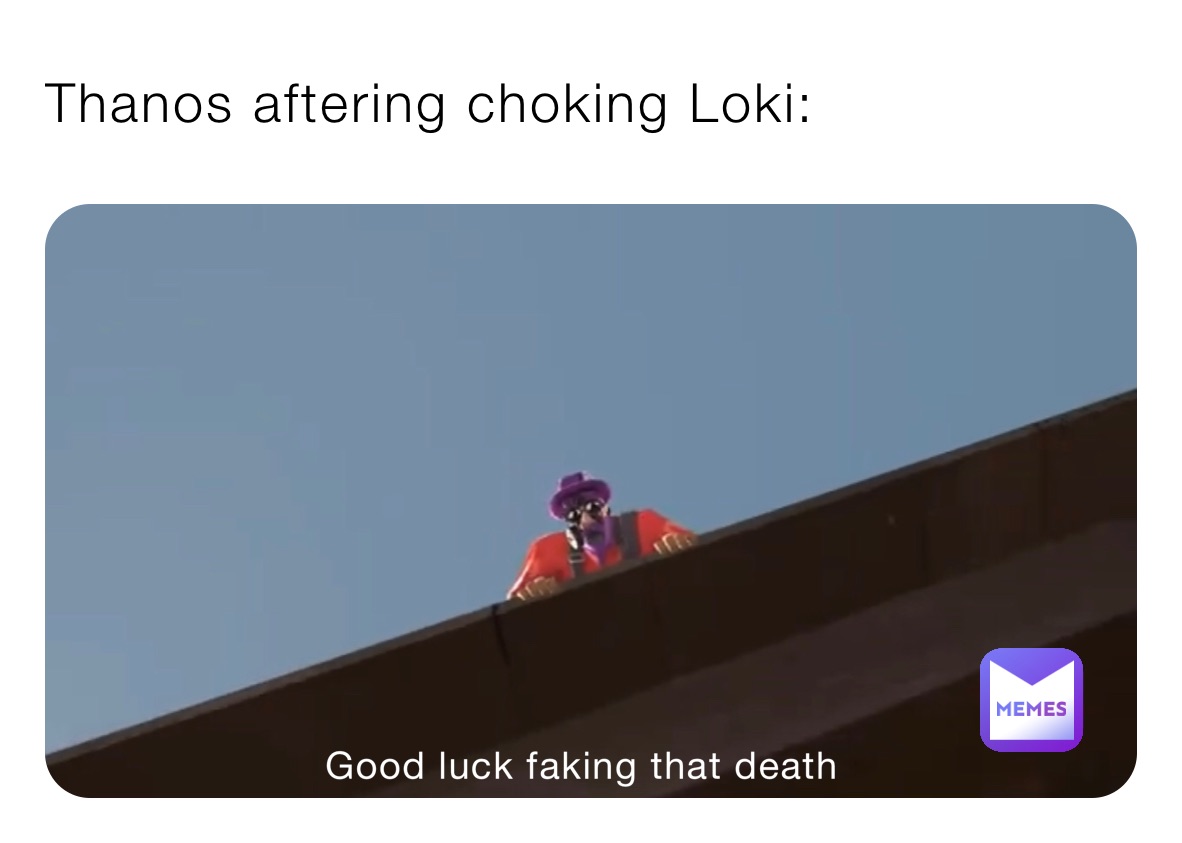Thanos aftering choking Loki: