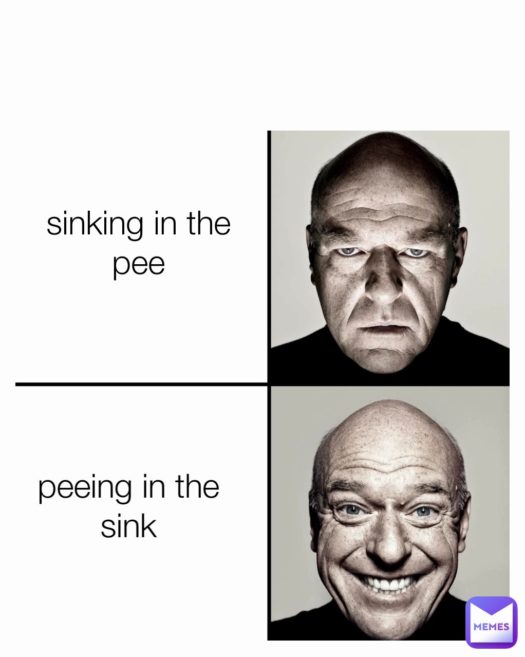 sinking in the pee peeing in the sink rjdubmaster Memes