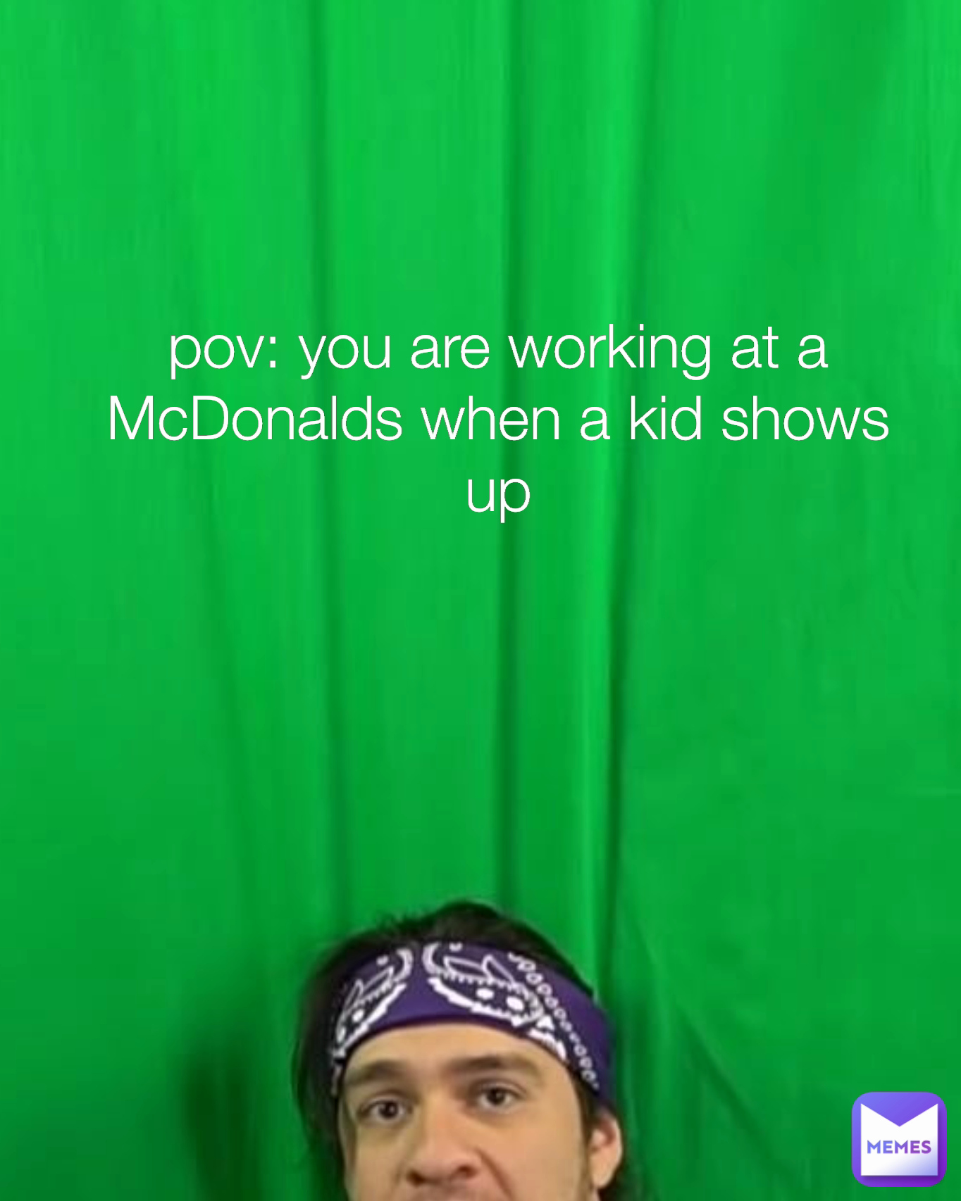 pov: you are working at a McDonalds when a kid shows up