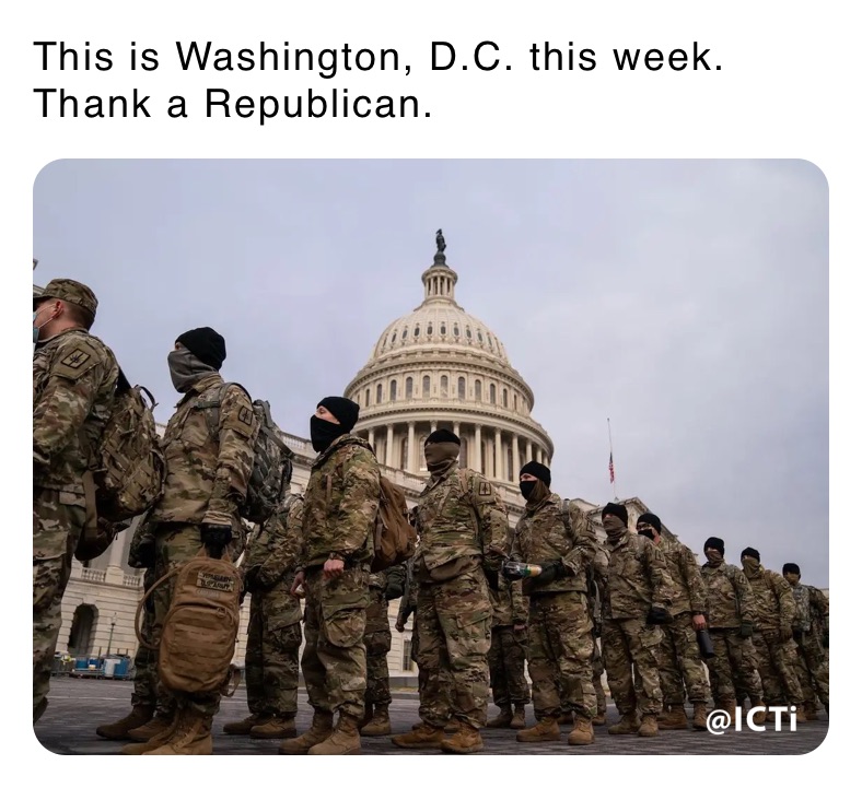 This is Washington, D.C. this week. Thank a Republican. 