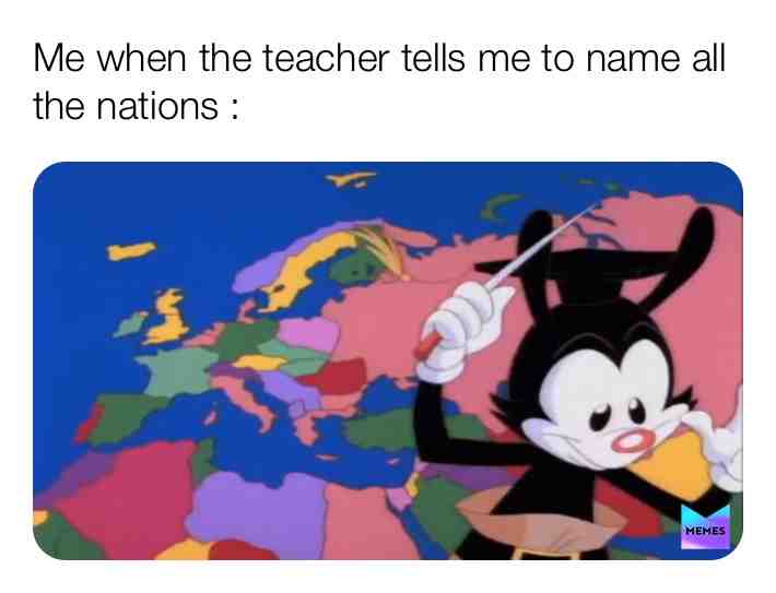  #Yakko #school TIME TO DO A EDIT United States Canada Mexico...