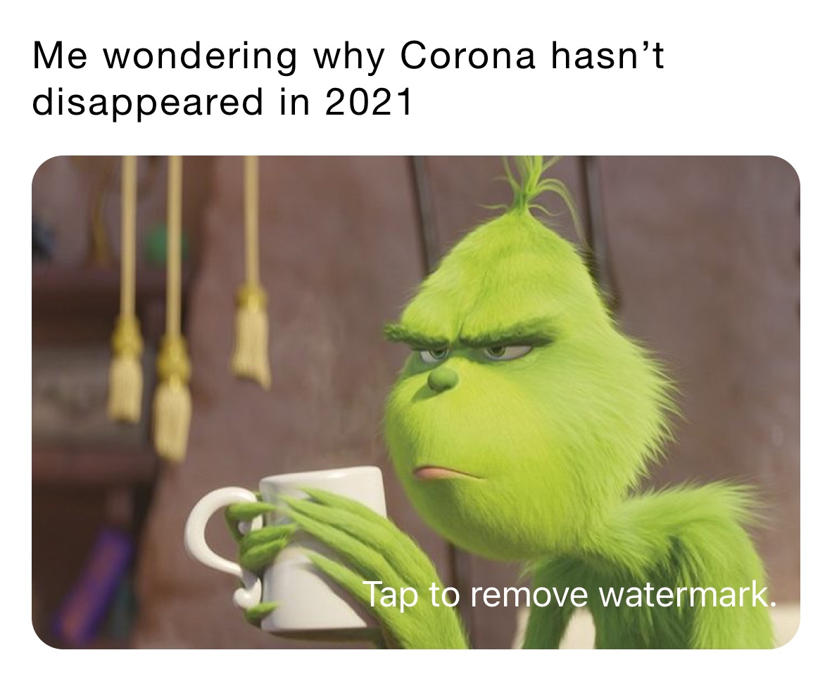 Me wondering why Corona hasn’t disappeared in 2021