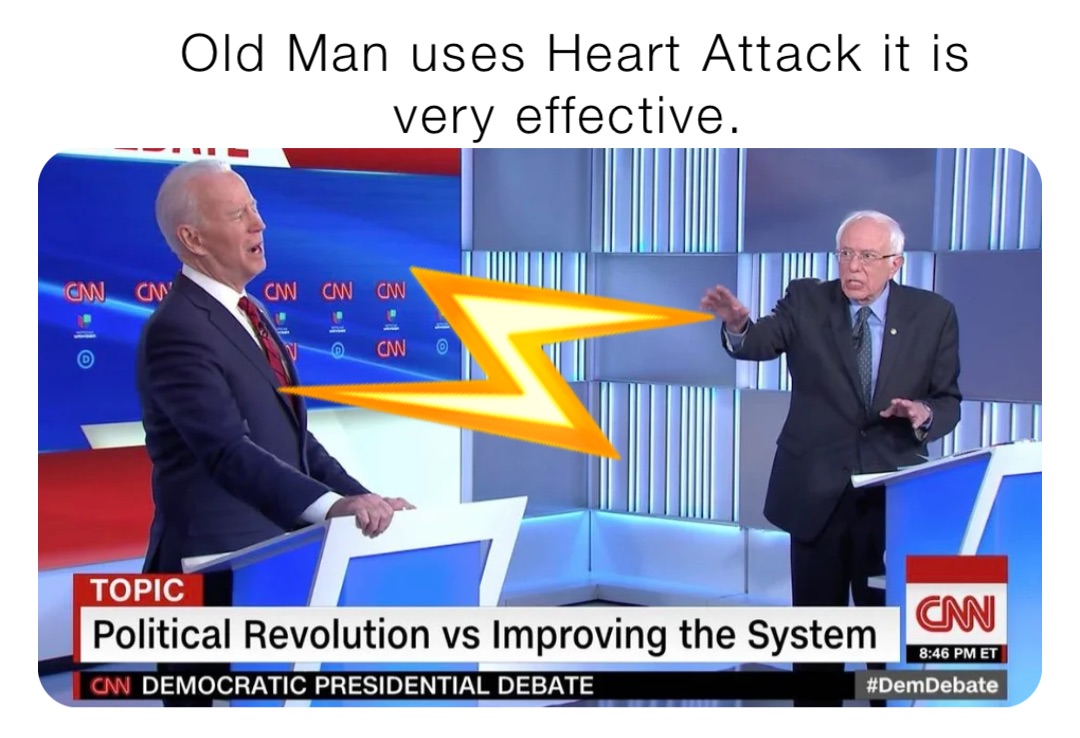 Old Man uses Heart Attack it is very effective. ⚡️