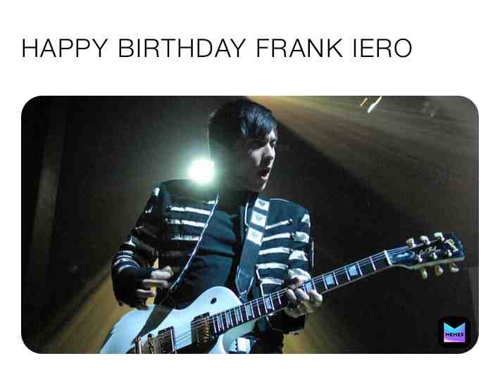 Not only is it spooky day, it’s Franks bday #mcr