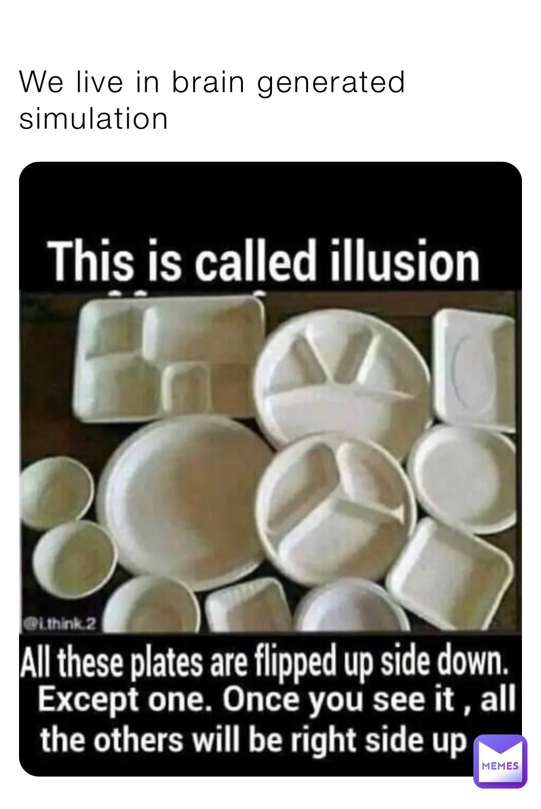 We live in brain generated simulation