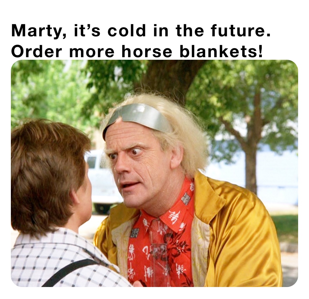 There’s no such thing as too many horse blankets. kkboese Memes