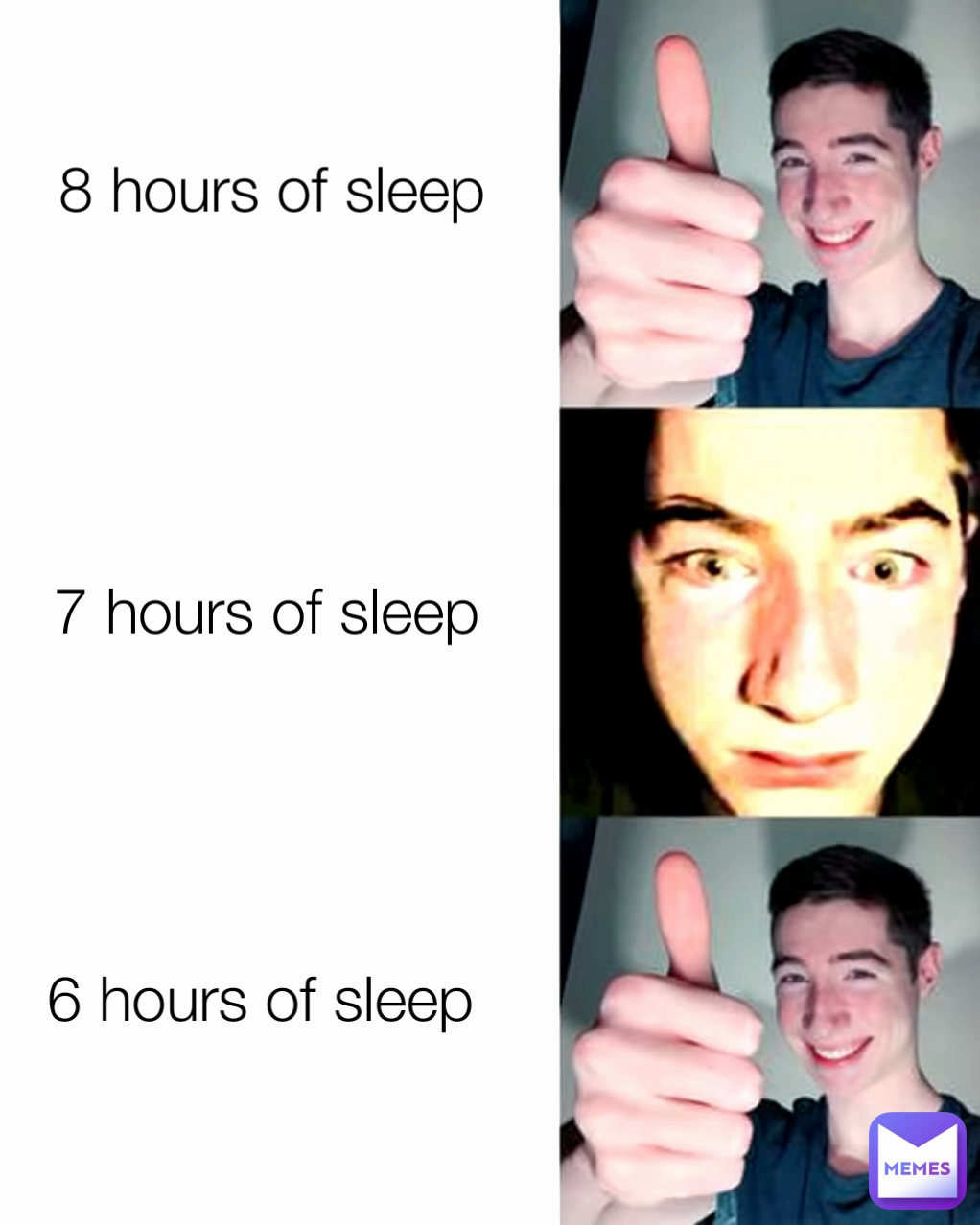 7 hours of sleep 8 hours of sleep 6 hours of sleep