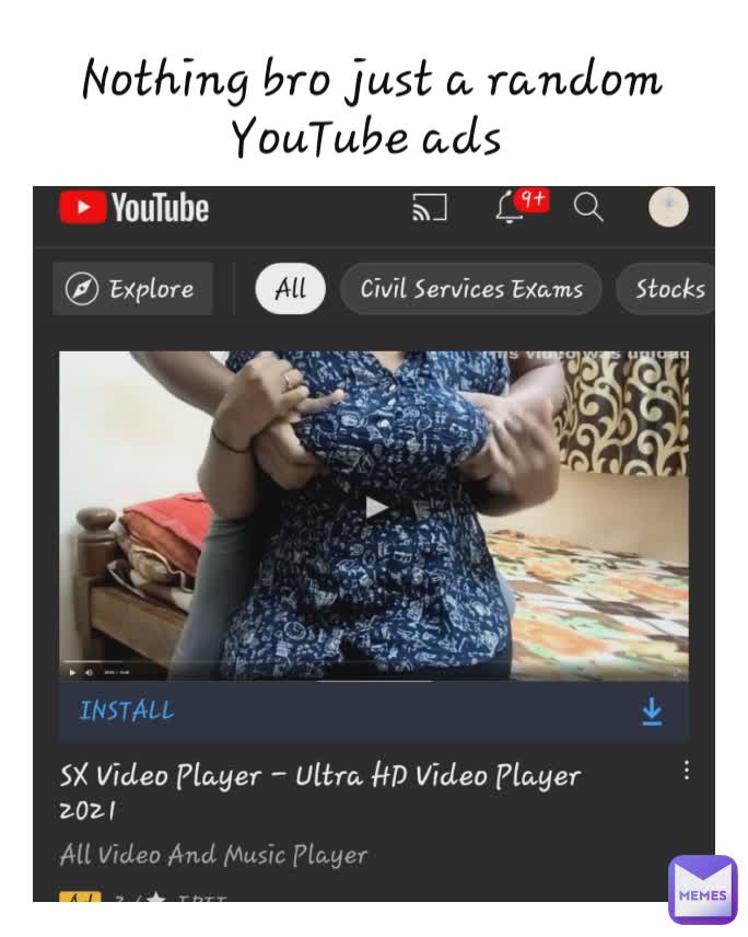 Nothing bro just a random YouTube ads 