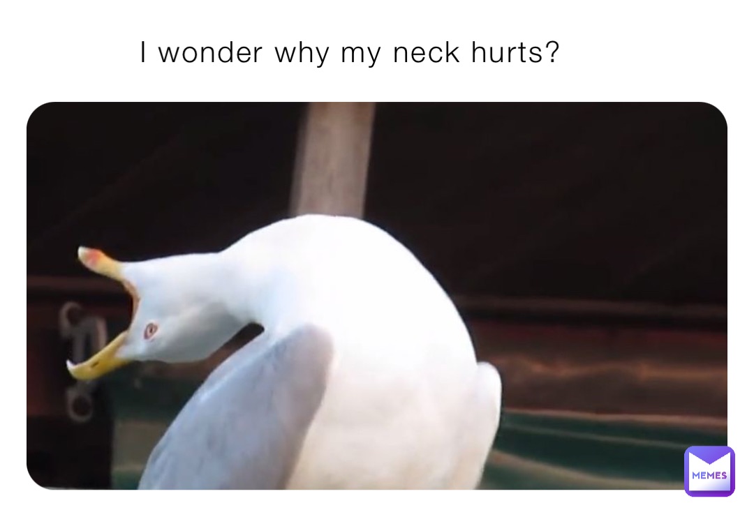 I wonder why my neck hurts?