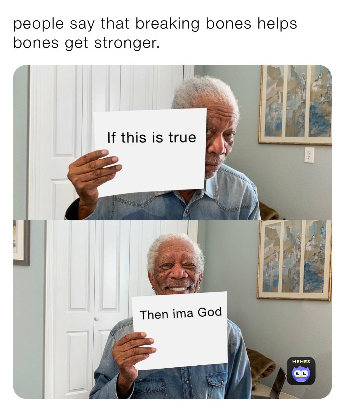 people say that breaking bones helps bones get stronger.