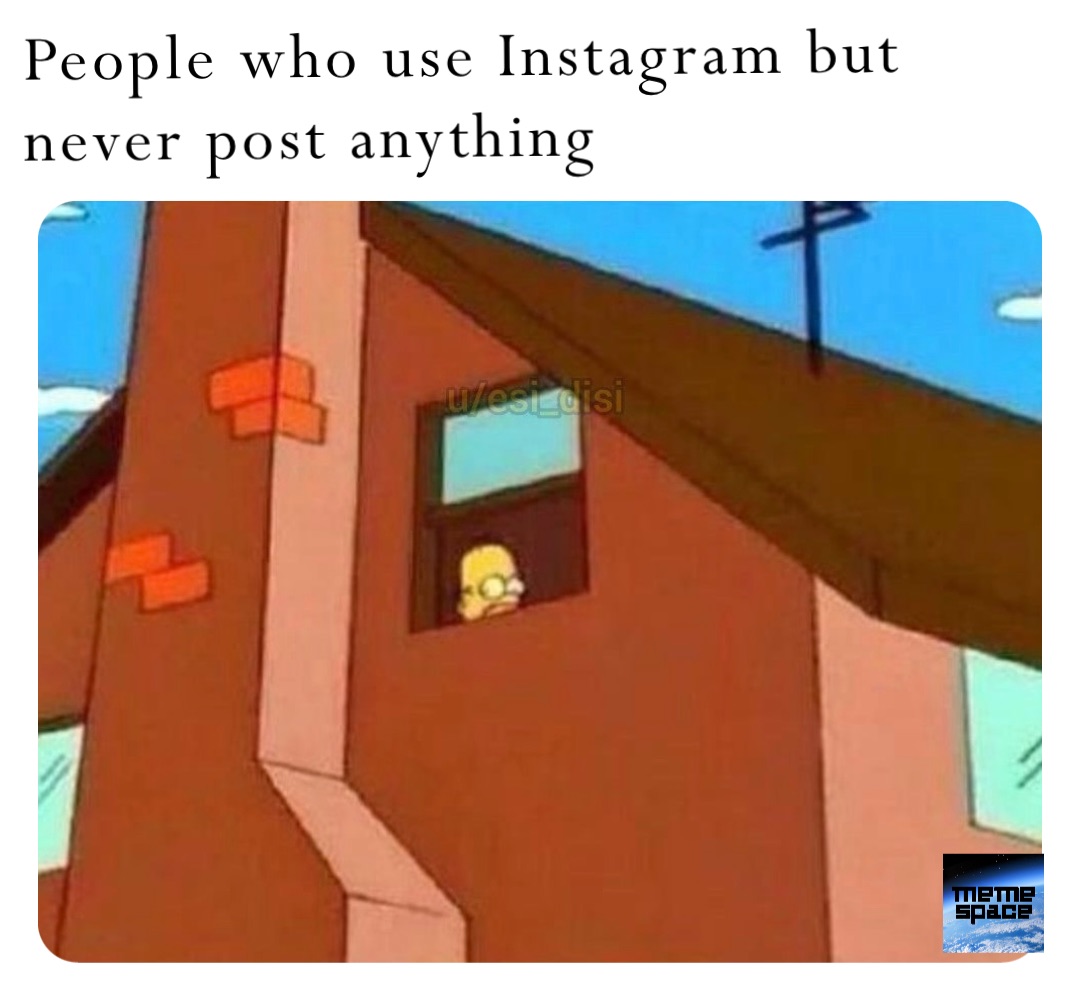 People who use Instagram but never post anything