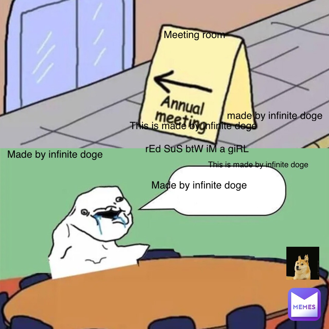 Meeting room rEd SuS btW iM a giRL