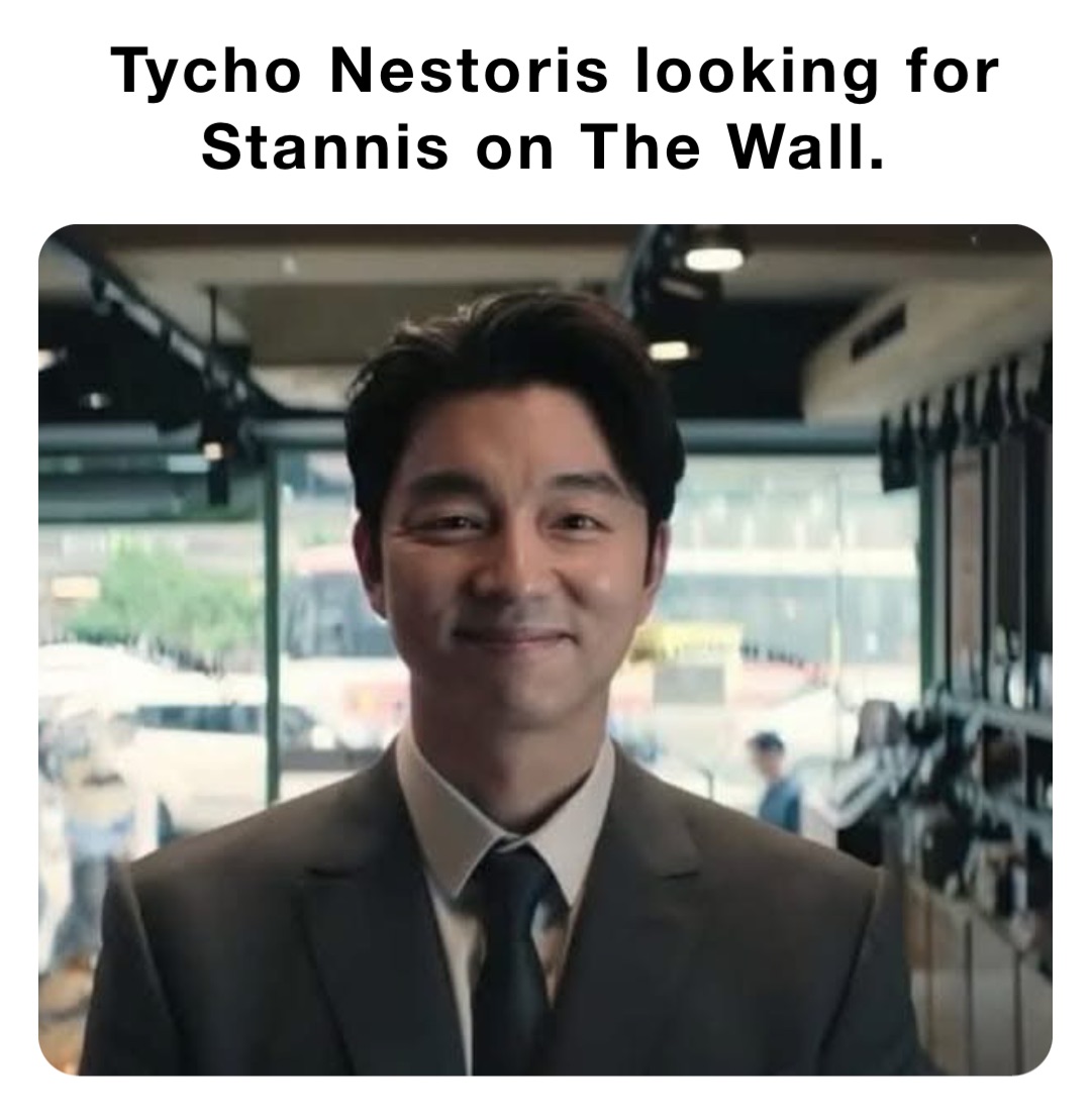 Tycho Nestoris looking for 
Stannis on The Wall.