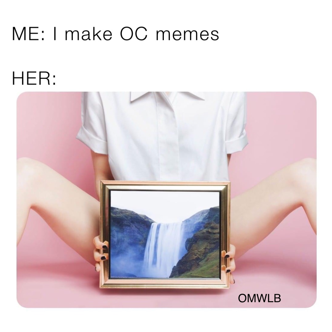 ME: I make OC memes

HER: